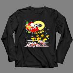 Georgia Bulldogs Snoopy sleigh Merry Christmas 4 Long Sleeves.jpg