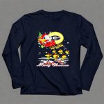 Georgia Bulldogs Snoopy sleigh Merry Christmas 6 Long Sleeves.jpg