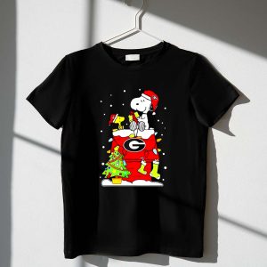 Georgia Bulldogs Ugly Christmas Snoopy Woodstock 1 T Shirt.jpg