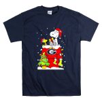 Georgia Bulldogs Ugly Christmas Snoopy Woodstock T Shirt 7.jpg