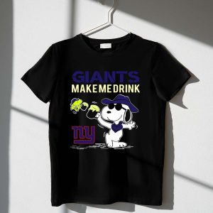 Giants Make Me Drink Snoopy New York Giants Fans Ny 1 T Shirt