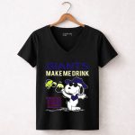 Giants Make Me Drink Snoopy New York Giants Fans Ny 7 Womens V Neck