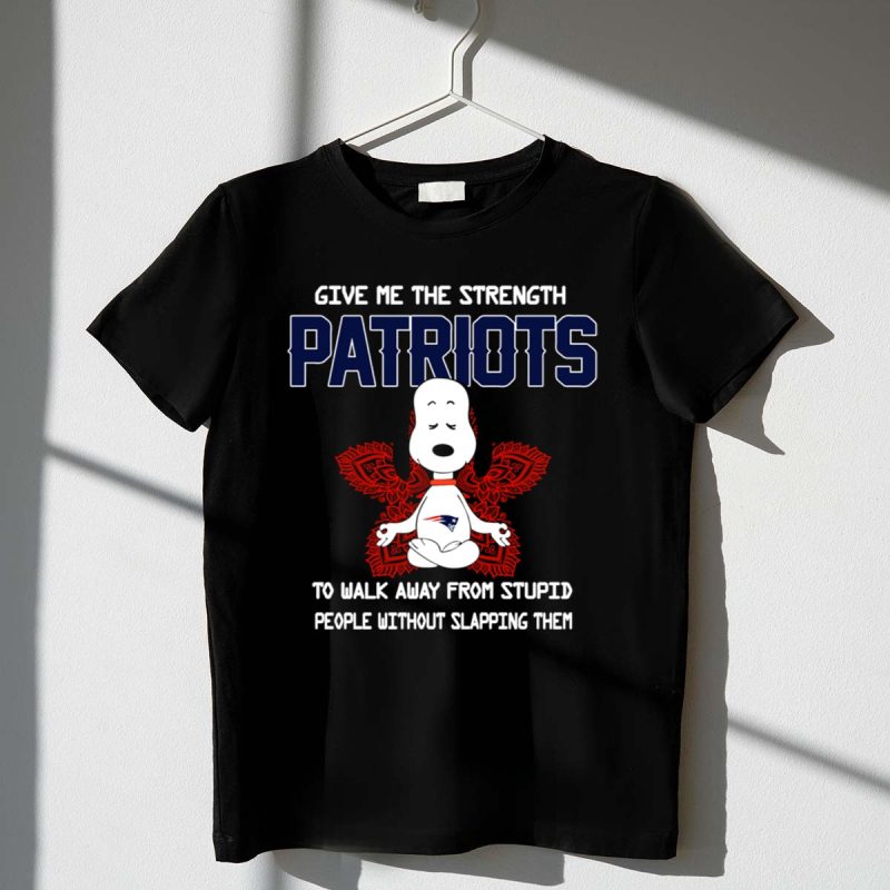 Give Me The Strength Patriots Snoopy To Walk Away From Stupid People 1 T Shirt