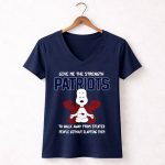 Give Me The Strength Patriots Snoopy To Walk Away From Stupid People 5 Womens V Neck