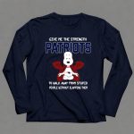 Give Me The Strength Patriots Snoopy To Walk Away From Stupid People 6 Long Sleeves