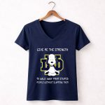 Give Me The Strength Snoopy Notre Dame Fighting Irish 5 Womens V Neck.jpg