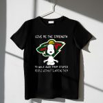 Give Me the Strength Minnesota Wild Snoopy Meditation Humor 1 T Shirt 1.jpg