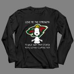 Give Me the Strength Minnesota Wild Snoopy Meditation Humor 4 Long Sleeves 1.jpg
