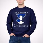 Give Me the Strength St Louis Blues Snoopy Meditation Humor 3 Sweatshirt.jpg