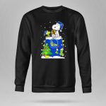 Golden State Warriors Happy Holidays Snoopy And Woodstock Christmas Tree 9 Sweatshirt
