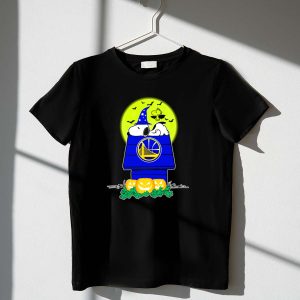 Golden State Warriors Snoopy Woodstock Halloween Pumpkins Moon 1 T Shirt