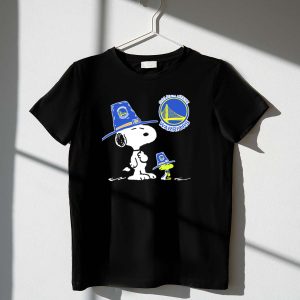 Golden State Warriors Snoopy and Woodstock in Pilgrim Hats 1 T Shirt