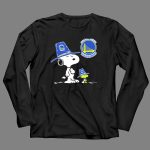 Golden State Warriors Snoopy and Woodstock in Pilgrim Hats 4 Long Sleeves