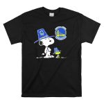 Golden State Warriors Snoopy and Woodstock in Pilgrim Hats T Shirt 6