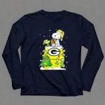 Green Bay Packers Christmas With Snoopy And Woodstock 6 Long Sleeves