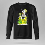 Green Bay Packers Christmas With Snoopy And Woodstock 9 Sweatshirt