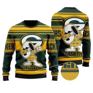 Green Bay Packers Dabbing Snoopy Ugly Sweater 1.jpg