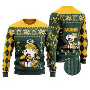 Green Bay Packers Funny Charlie Brown Snoopy Ugly Sweater 1.jpg