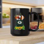 Green Bay Packers Halloween Snoopy And Woodstock Witch Reading Books Pumpkins 2 mug.jpg