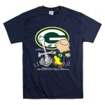 Green Bay Packers Snoopy Charlie Brown Fan Celebration T Shirt 7
