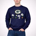 Green Bay Packers Snoopy Charlie Brown Super Bowl Peanuts 3 Sweatshirt