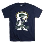 Green Bay Packers Snoopy Dabbing Packers T Shirt 7
