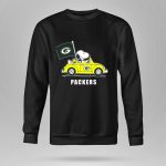 Green Bay Packers Snoopy Driving Car 9 Sweatshirt