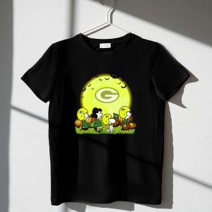 Green Bay Packers Snoopy Halloween Moon Pumpkins 1 T Shirt