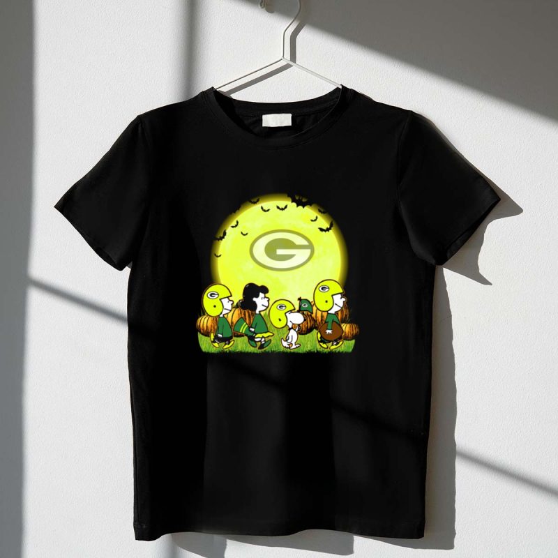 Green Bay Packers Snoopy Halloween Moon Pumpkins 1 T Shirt