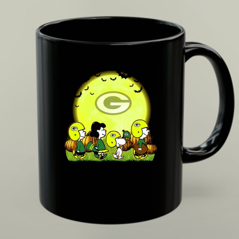 Green Bay Packers Snoopy Halloween Moon Pumpkins 1 Mug.jpg