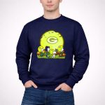 Green Bay Packers Snoopy Halloween Moon Pumpkins 3 Sweatshirt