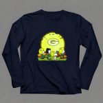 Green Bay Packers Snoopy Halloween Moon Pumpkins 6 Long Sleeves