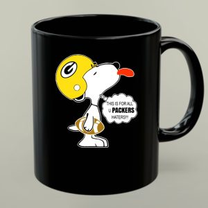 Green Bay Packers Snoopy Helmet Football Packers Haters 1 mug.jpg
