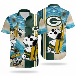 Green Bay Packers Snoopy Surfing Summer Hawaiian Shirt 1.jpg
