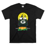 Green Bay Packers Snoopy Woodstock Halloween Moon Pumpkins T Shirt 6