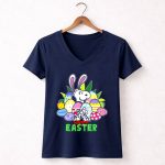 Happy Easter Day Snoopy 5 Womens V Neck