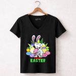 Happy Easter Day Snoopy 5 Womens V Neck1