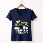 Happy Easter Snoopy 5 Womens V Neck