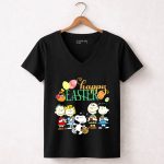 Happy Easter Snoopy 5 Womens V Neck1