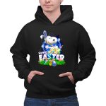 Happy Easter Snoopy with Colorful Eggs and Flowers 2 Hoodie