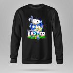 Happy Easter Snoopy with Colorful Eggs and Flowers T Shirt 9