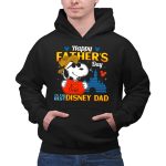Happy Fathers Day Snoopy I Love Dad to the Best Disney Dad 2 Hoodie