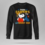 Happy Fathers Day Snoopy I Love Dad to the Best Disney Dad 9 Sweatshirt