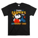Happy Fathers Day Snoopy I Love Dad to the Best Disney Dad T Shirt 6