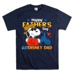 Happy Fathers Day Snoopy I Love Dad to the Best Disney Dad T Shirt 7