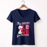 Happy Halloween This Snoopy Love Her Atlanta Falcons 5 Womens V Neck