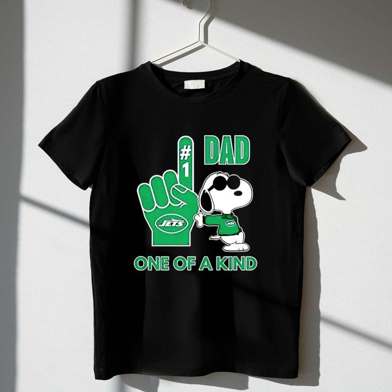 Happy Snoopy New York Jets 1 Dad One Of A Kind 1 T Shirt