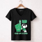 Happy Snoopy New York Jets 1 DAD One Of A Kind 7 Womens V Neck