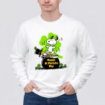 Happy St Patrick Day Snoopy and Woodstocks 4 Long Sleeves
