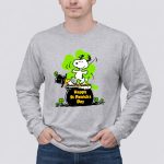 Happy St Patrick Day Snoopy and Woodstocks 91 Long Sleeves